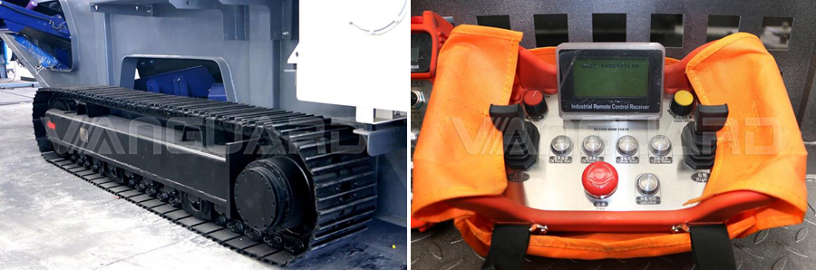 履帶式顎破移動站履帶底盤