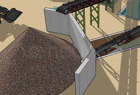 碎石生產線中的4種常見料倉介紹